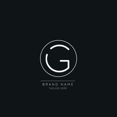 Minimal Initial letter G logo Icon