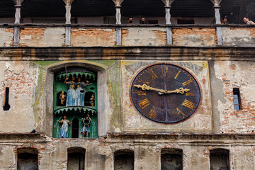 The old clock tower of sighisoara in romania