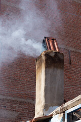 smoke from chimney air pollution