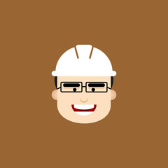 simple design human facial expression vector