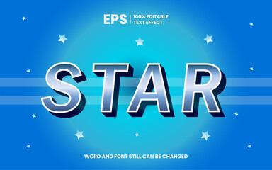 Fototapeta premium Star With Modern Style Editable Text Effect