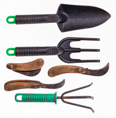 Gardening tools for the care of plants in the home garden.