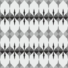 Tile grey, black and white vector pattern or website background