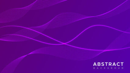 Wavy abstract background with glossy purple color effects