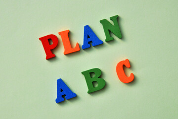 Choosing an action plan and strategy. The right choice of a person from three possible optio