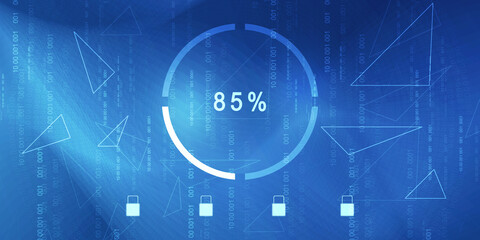 2d rendering technology background illustration
