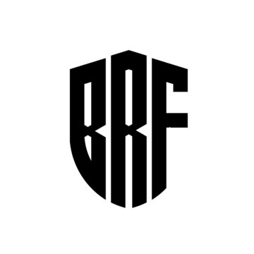 BRF letter logo design. BRF modern letter logo with black background. BRF creative  letter logo. simple and modern letter logo. vector logo modern alphabet font overlap style. Initial letters BRF 