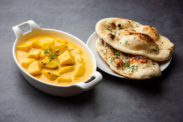 Dahi wale Aloo or curd potato curry