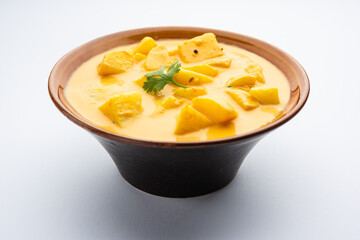 Dahi wale Aloo or curd potato curry