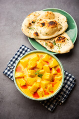 Dahi wale Aloo or curd potato curry