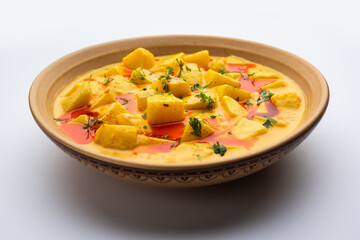 Dahi wale Aloo or curd potato curry