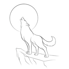 Wolf vector illustration