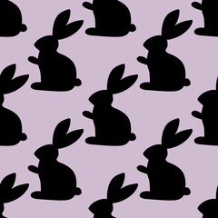Kids seamless rabbits pattern for fabrics and textiles and packaging and gifts and cards and linens