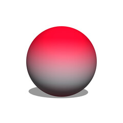 3d colorful sphere isolated on white background