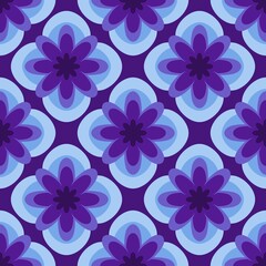 Simple floral seamless pattern with flowers for fabrics and cards and linens and kids and wrapping paper