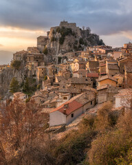 Obraz premium Cervara di Roma in the late afternoon, beautiful village in Rome Province, Lazio, Italy.