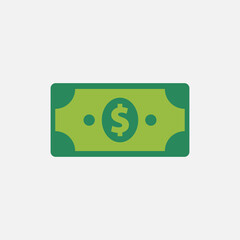 Money vector illustration, money flat icon