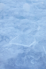 Obraz premium The surface of crushed ice