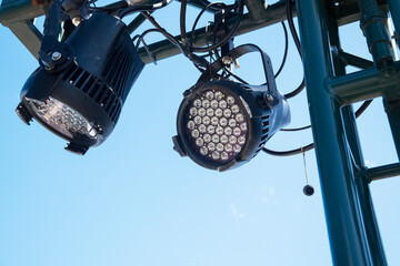 street lamp on a sky