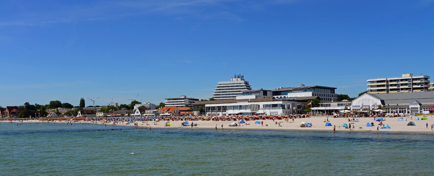 Strandpanorama Gr&ouml;mitz L&uuml;becker Bucht