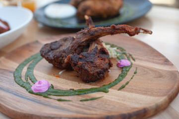 grilled lam chops