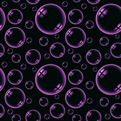Seamless soap bubble pattern for fabrics and textiles and packaging and gifts and cards and linens
