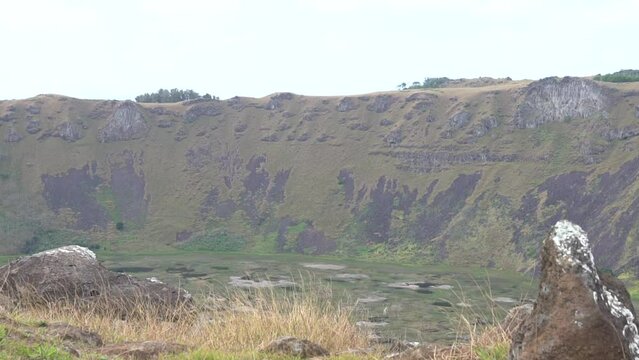 inside of orongo's volcano