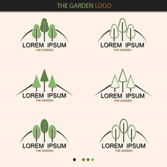 Garden And Tree Nature Logo - Vector