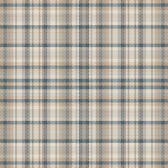 Seamless tartan plaid pattern with texture and pastel color. Vector illustration.