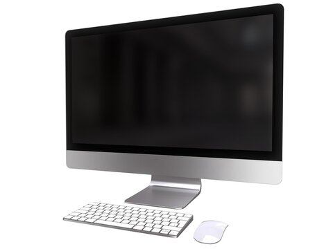 Personal Computer Isolated On White Background 3d Illustration