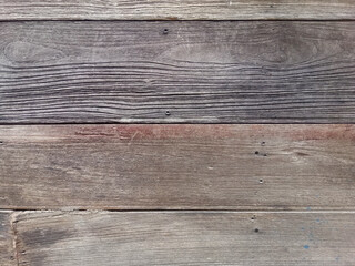 Horizontal wooden wall of an old house texture and background.