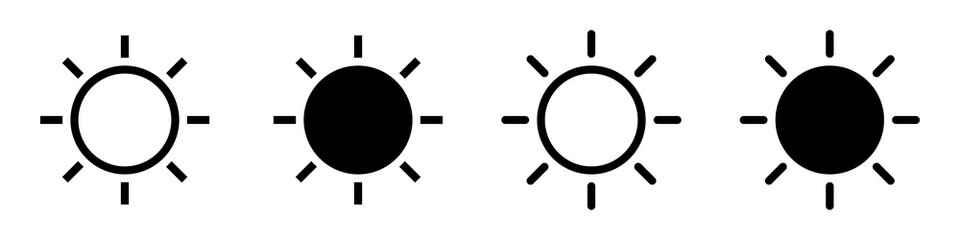 Sun Icon Vector