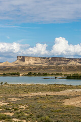 Bardenas Reales National Park located in the north of Spain in Navarra