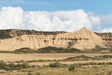 Bardenas Reales National Park located in the north of Spain in Navarra