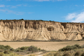 Bardenas Reales National Park located in the north of Spain in Navarra