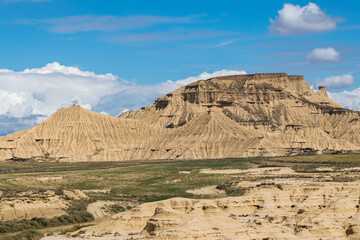 Bardenas Reales National Park located in the north of Spain in Navarra