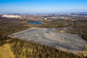 Landscape of industry: mine factories smelters railway 