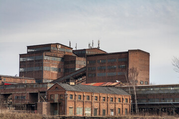 Landscape of industry: mine factories smelters railway 