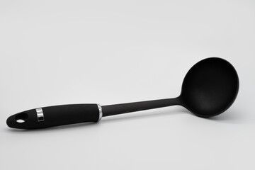 rubber or silicone utensils on white background for using in food cooking 