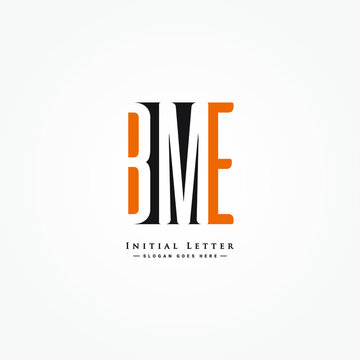 Vector Logo Template for Initials BME - Simple Alphabet Letters Logo
