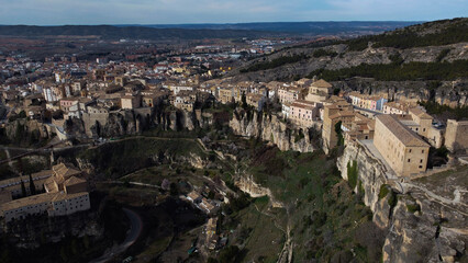 krajobraz widok góry budynki architektura cuenca hiszpania © Piotr