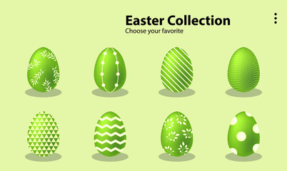 happy easter egg element template logo illustration vector drawing season collection set cartoon art