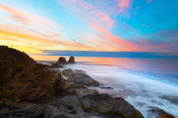 Sunset at Punta de Lobos in Pichilemu, VI Region, Chile