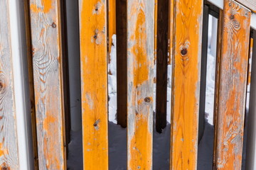 background of vertical planks of a wooden fence
