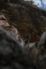 Rock Climber climbing the route Para mis amigos in Suesca Colombia © Gabriel Roveda