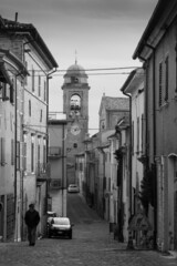 Naklejka premium italy landscape The old town of Mondaino (Rimini), Italy