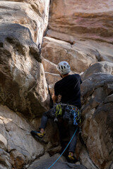 Rock Climber climbing the route Para mis amigos in Suesca Colombia © Gabriel Roveda
