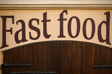 Fast food sign