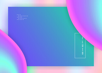 Landing page with liquid dynamic elements and fluid shapes.