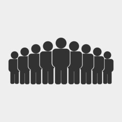 People vector icon illustration sign